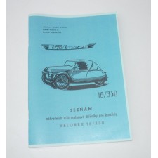 KATALOG NÁHRADNÍCH DÍLŮ - VELOREX 16/350